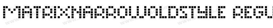 MatrixNarrowOldstyle Regular字体转换